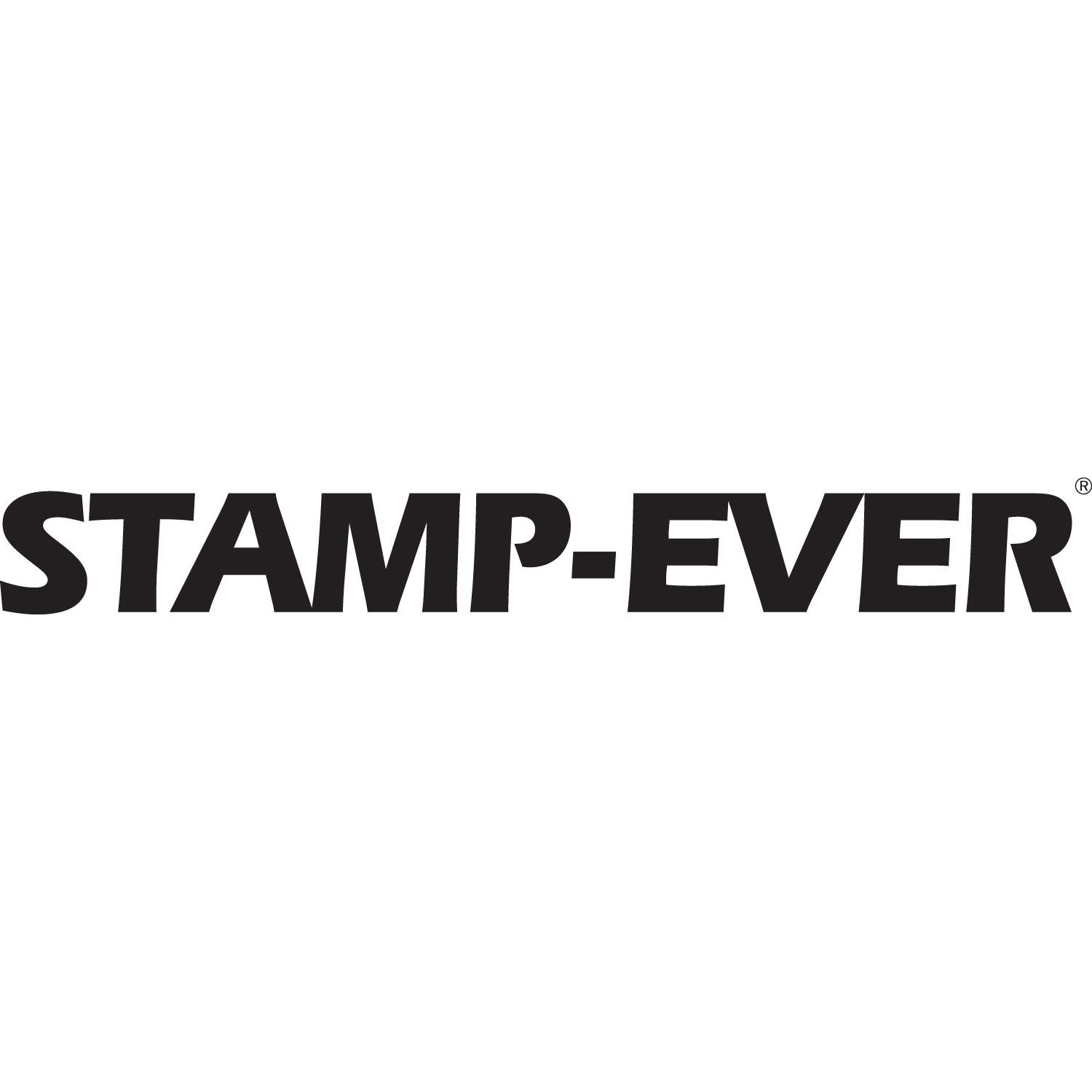 Stamp-Ever Stamp, Self-Inking With 10 Dies, 5/8", Blue/red
