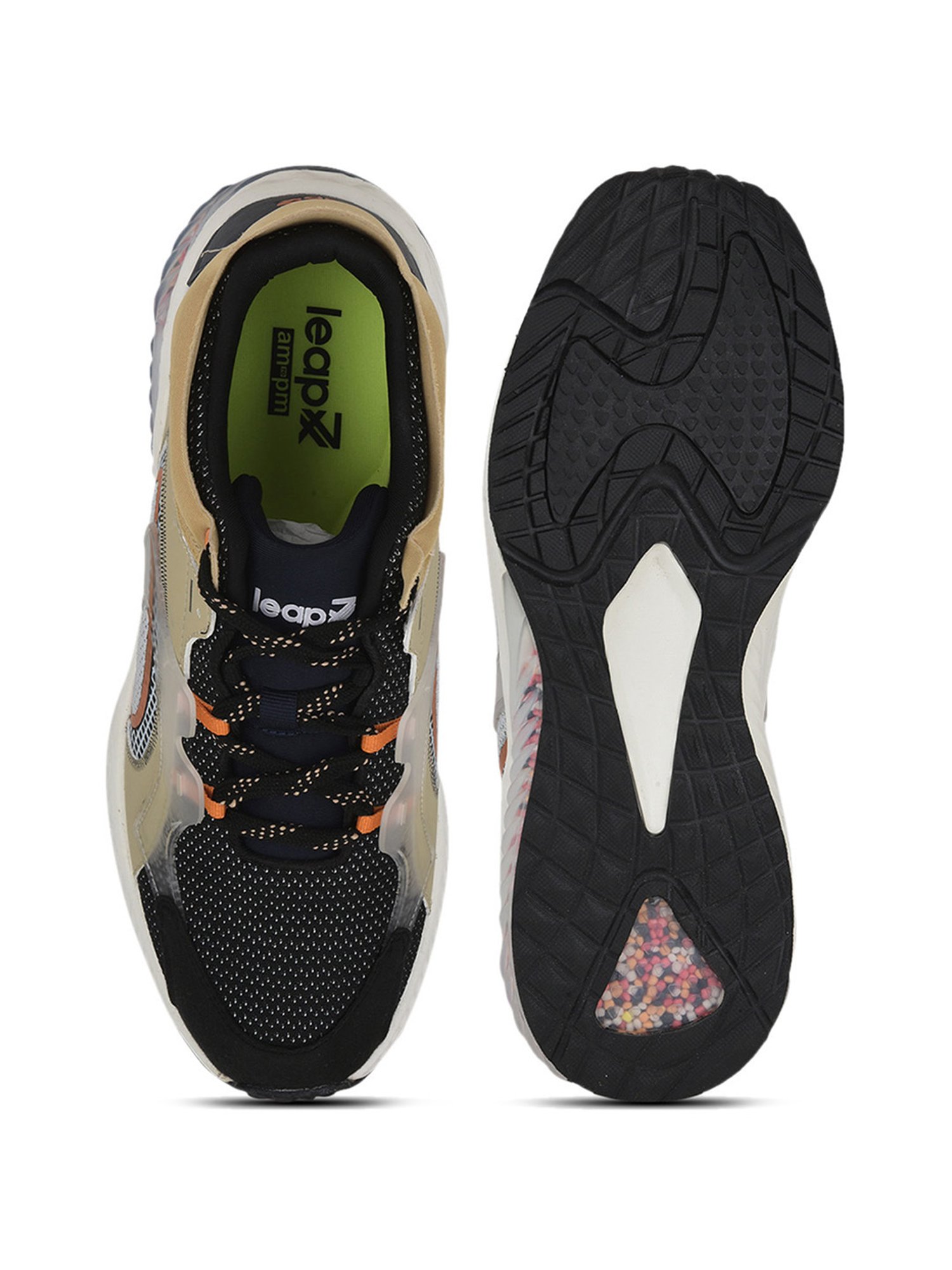 Leap7x by Liberty Men's SNOOKER Black Running Shoes