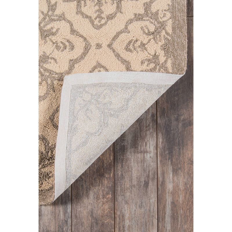 9' Round Veranda Rug Taupe - Momeni