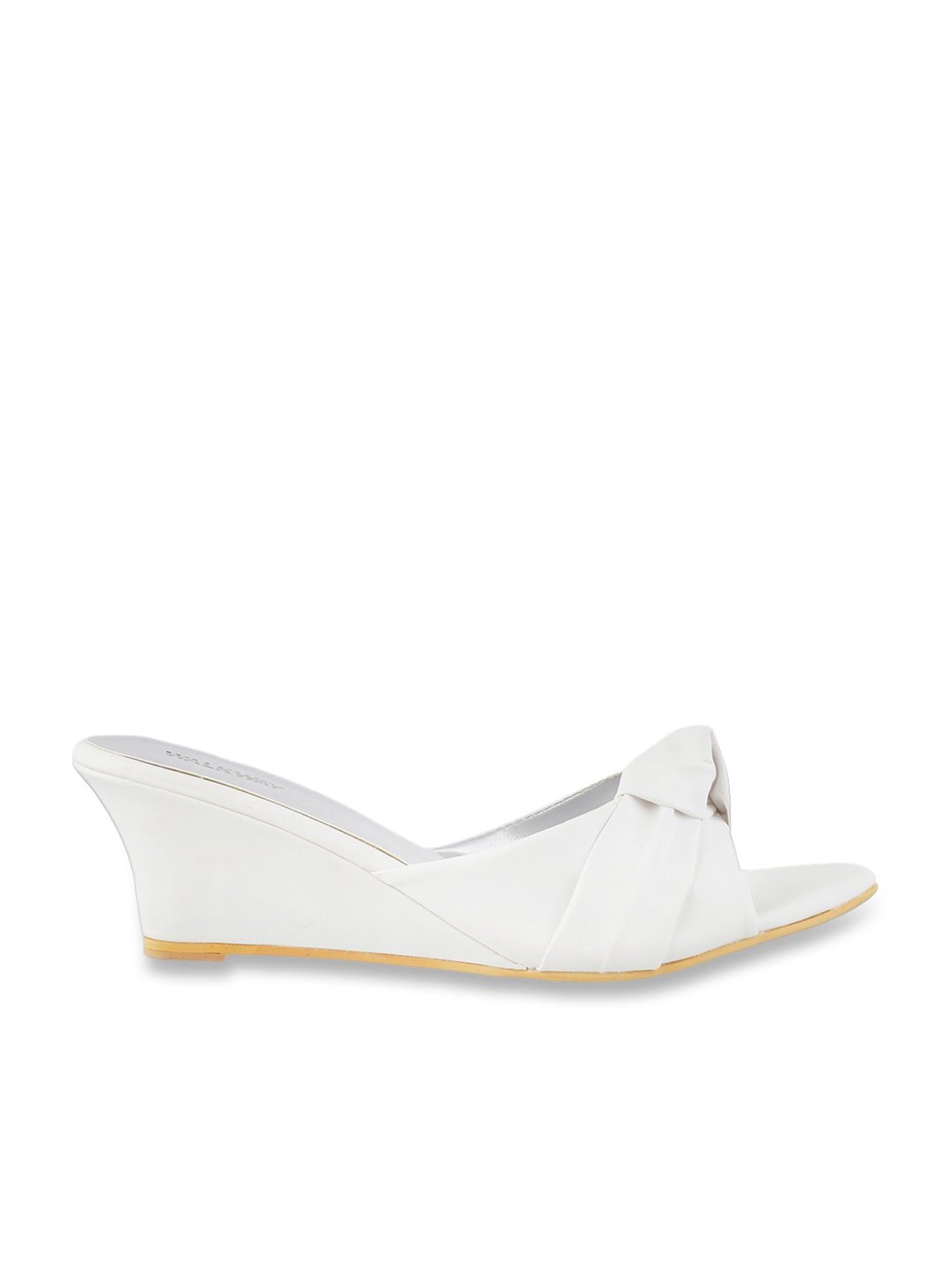 Walkway Women's White Casual Wedges