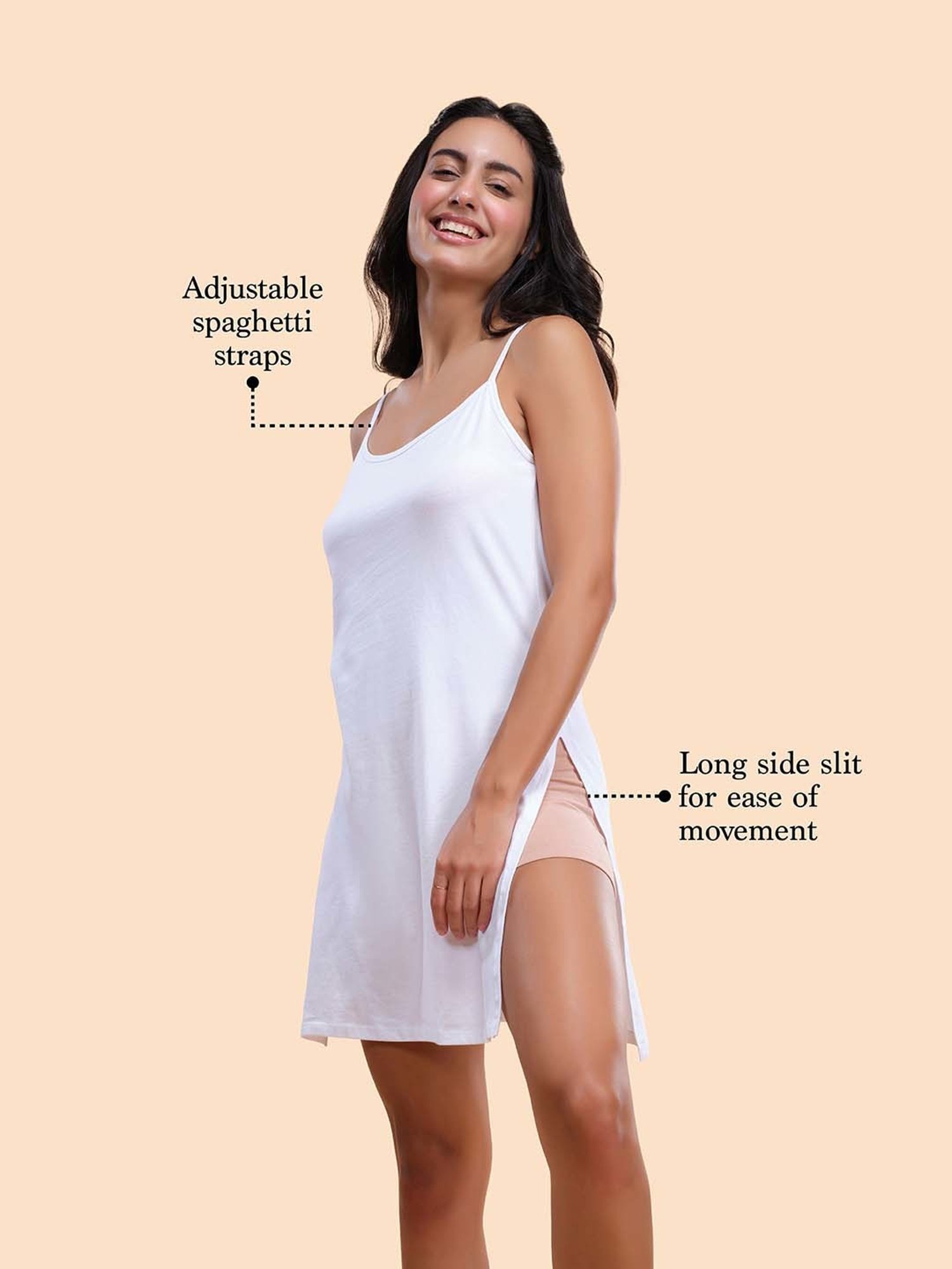 Enamor White Non-Padded Camisole