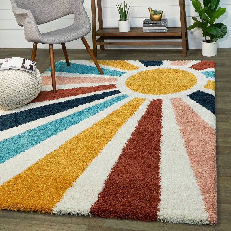 5'2"x7' Sun Rays Shag - Balta Rugs