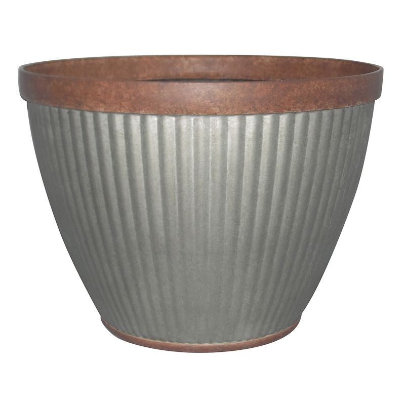 15" Westlake Planter, Galvanized - Southern Patio
