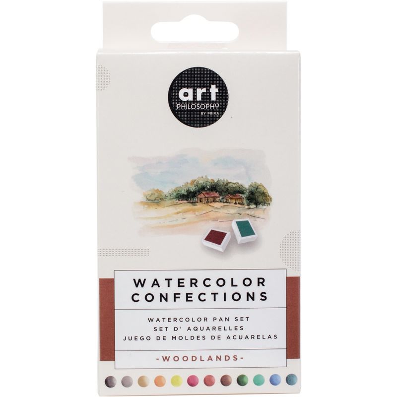 Prima Watercolor Confections Watercolor Pans 12/Pkg-Woodlands