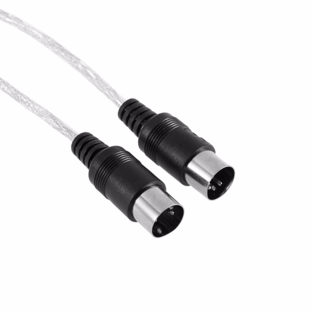 2M Keyboard to PC USB MIDI Cable Converter PC to Music Keyboard Cord USB IN-OUT MIDI Interface Cable