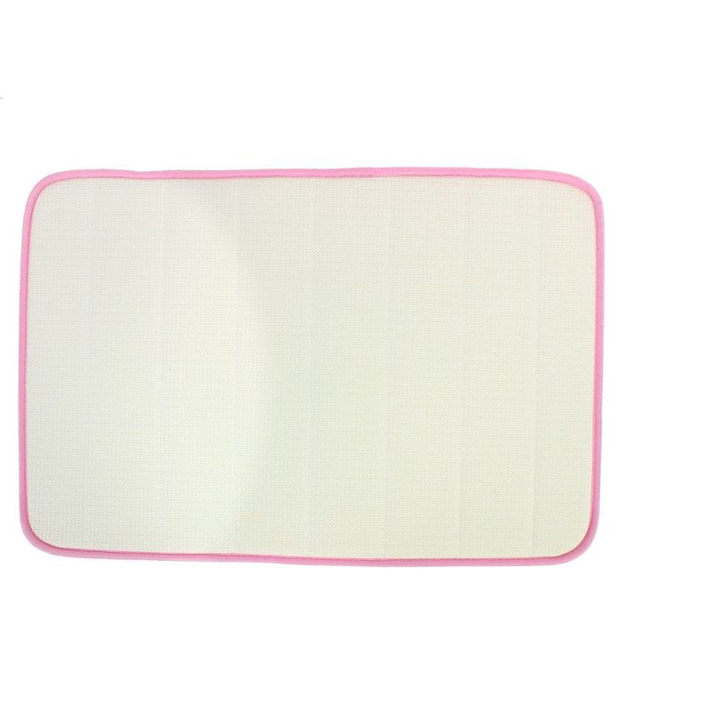 1'11"x1'2" Rectangle Indoor and Outdoor Floor Mat Pink - PiccoCasa