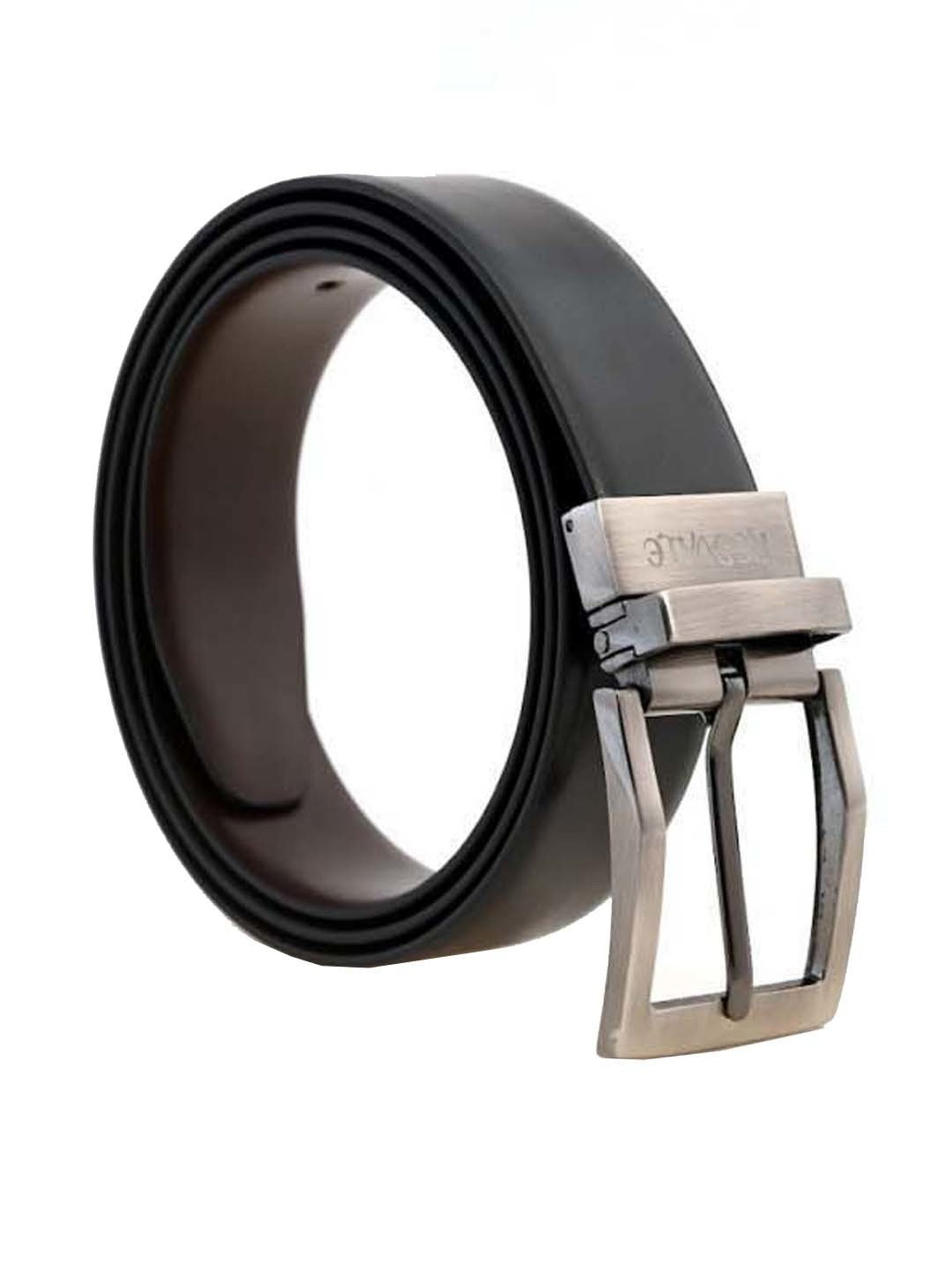 REDVALE Black & Brown Reversible Belt for Men