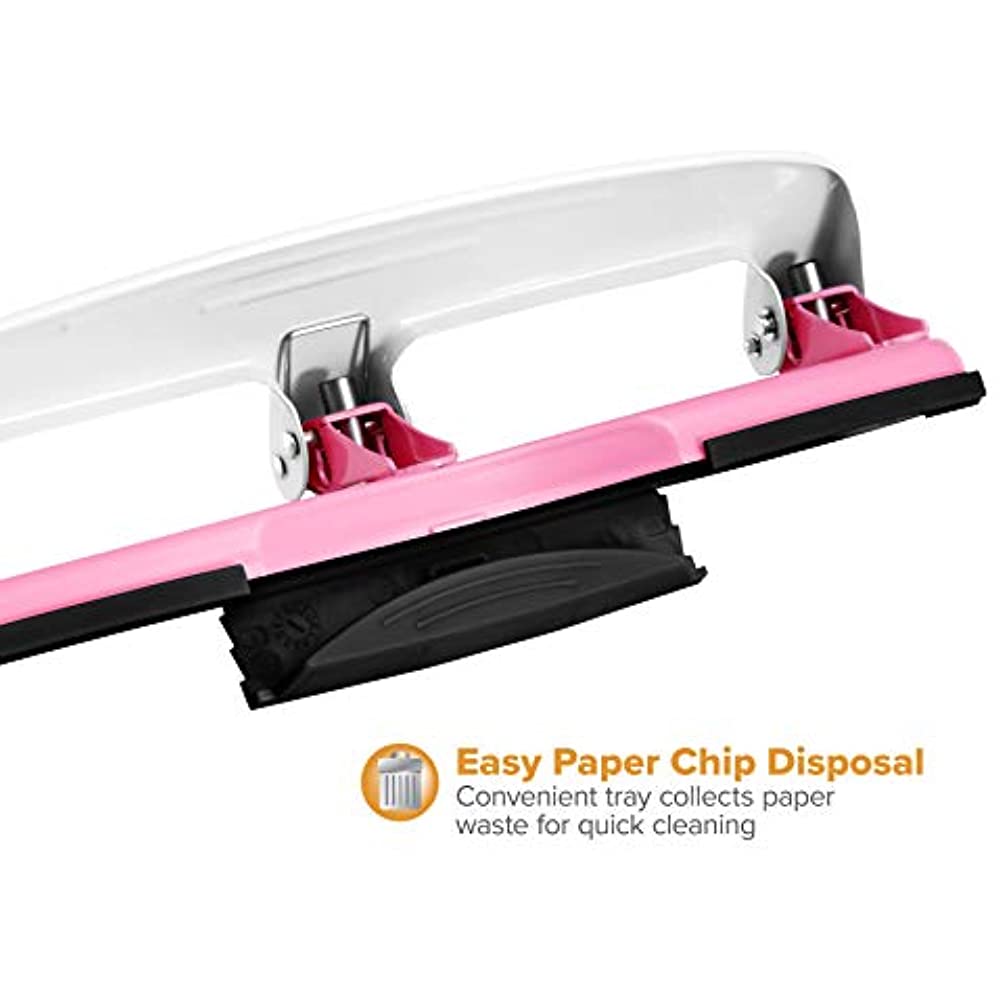 PAPERPRO 2188 ProPunch Pink Ribbon Compact 3Hole Punch
