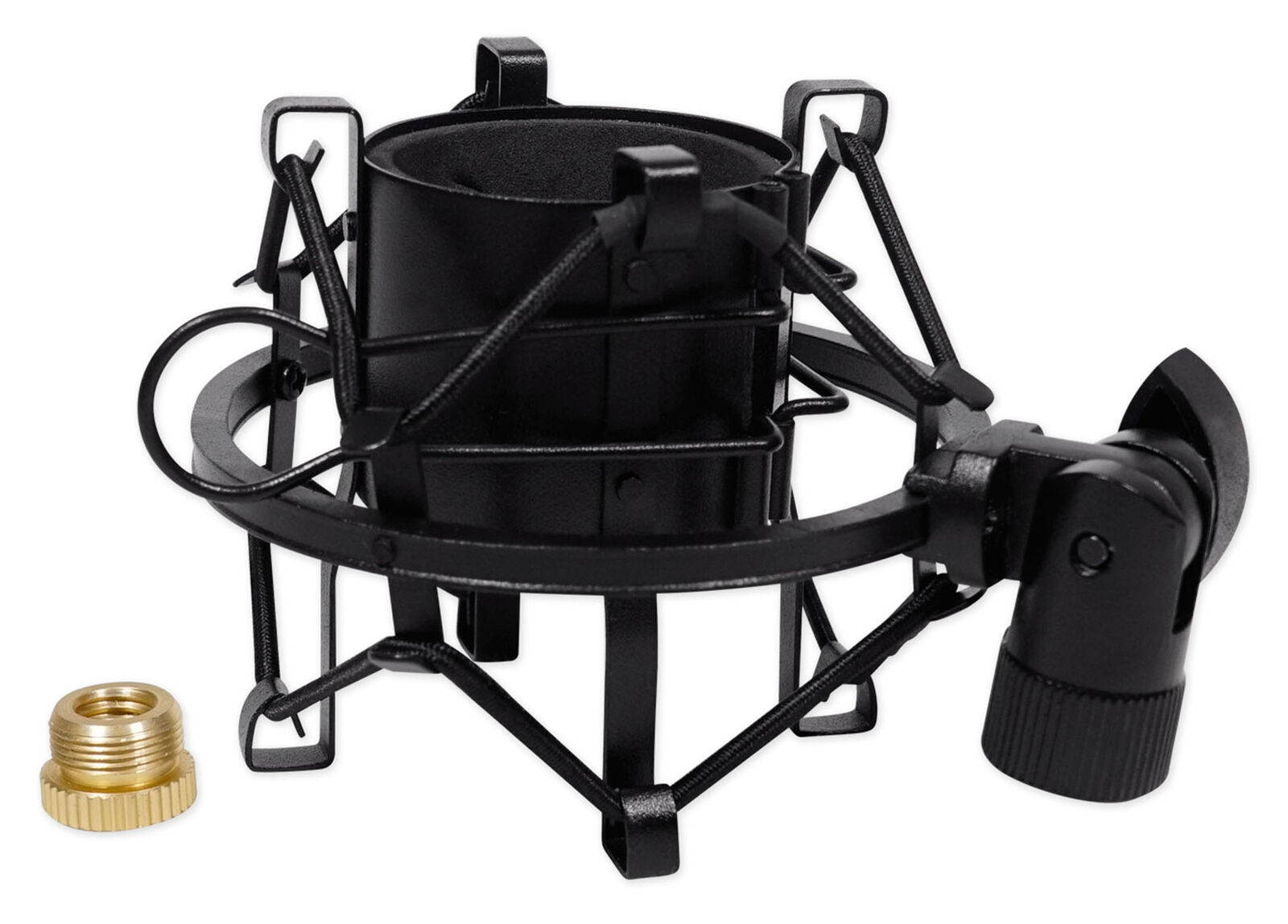 RockShock Black Studio Condenser Microphone Metal Shock Mount w/Foam