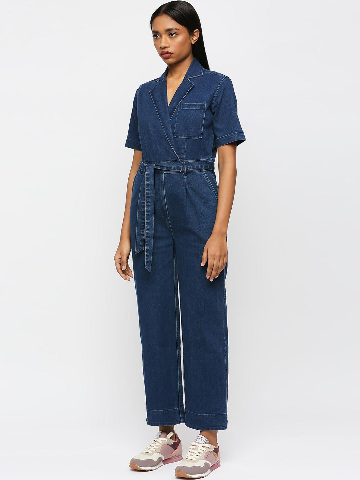 Pepe Jeans Blue Cotton Jumpsuit
