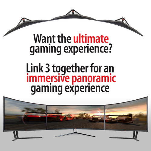 Deco Gear 35" 2560 x 1080 21:9 DVI, HDMI, DisplayPort Curved Ultrawide LED Gaming Monitor