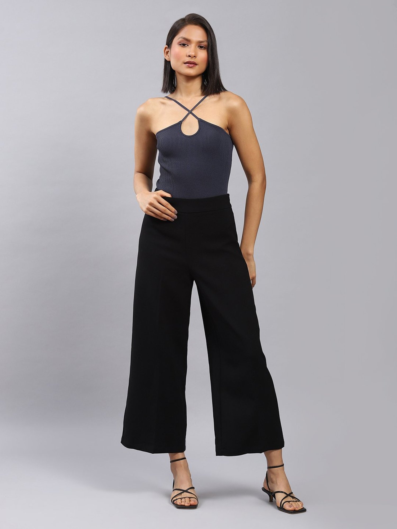 Label Ritu Kumar Navy Body Suit