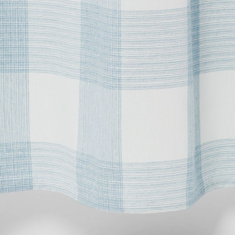 Gingham Checkered Shower Curtain Borage Blue - Threshold™