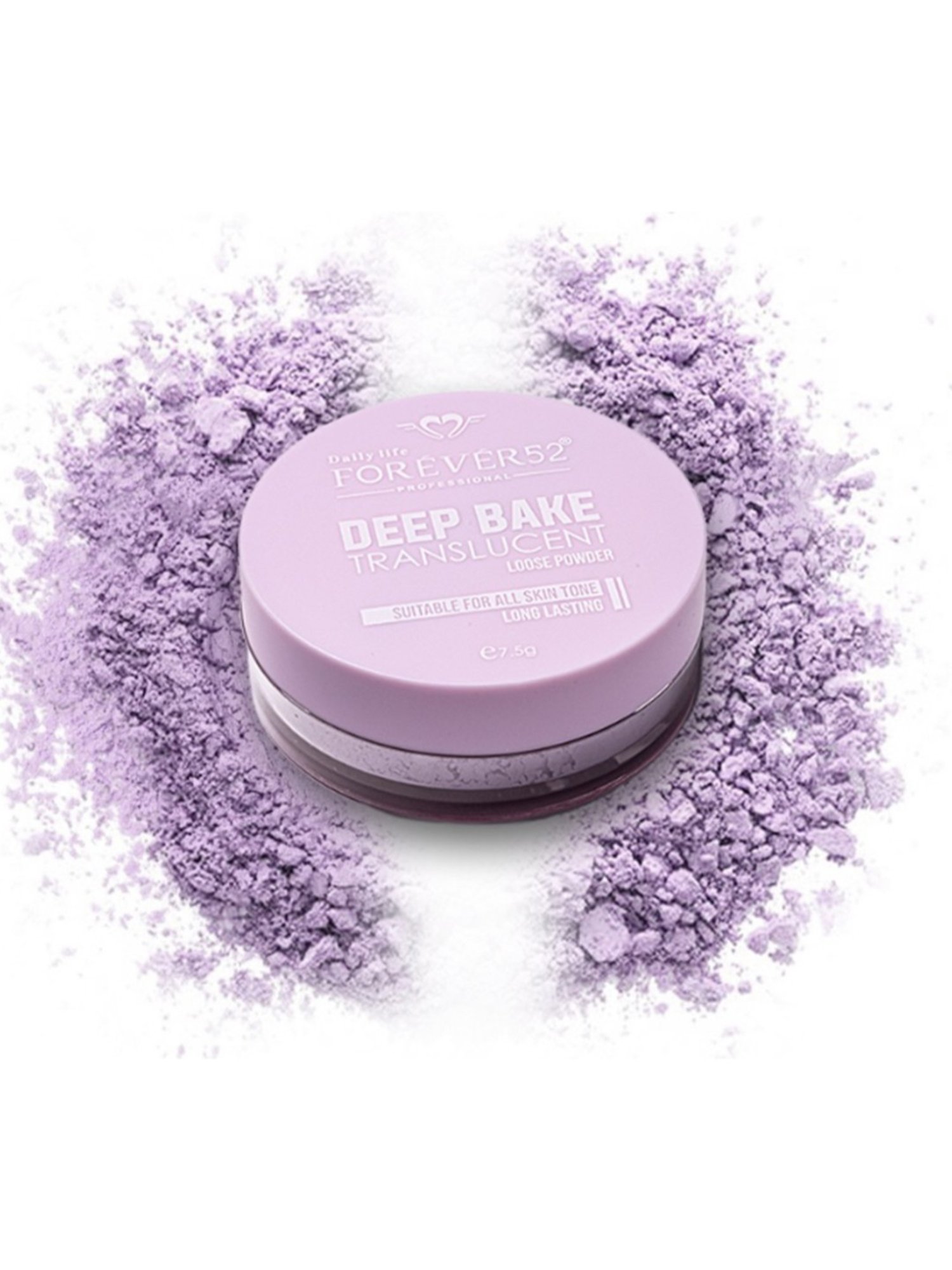 Daily Life Forever52 Deep Bake Translucent Loose Powder Purple Viola-008 - 7.5 gm