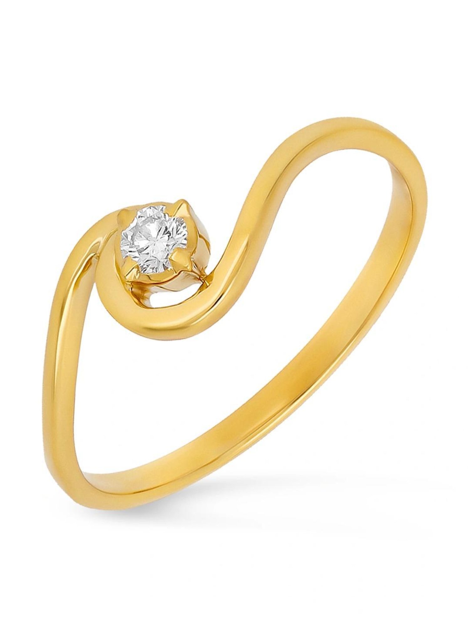 Malabar Gold and Diamonds 22k (916) IGI Certified Diamond Yellow Gold Ring for Women