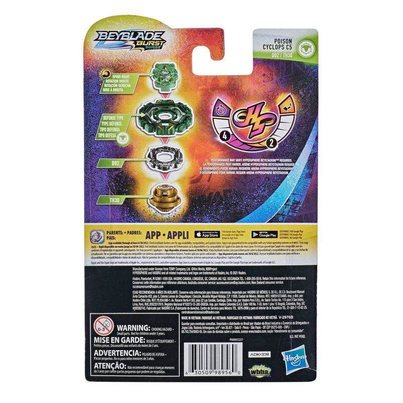 Takara Beyblade Burst Takaratomy B-111 Vol. 10 Stamina Random Booster Spin Top