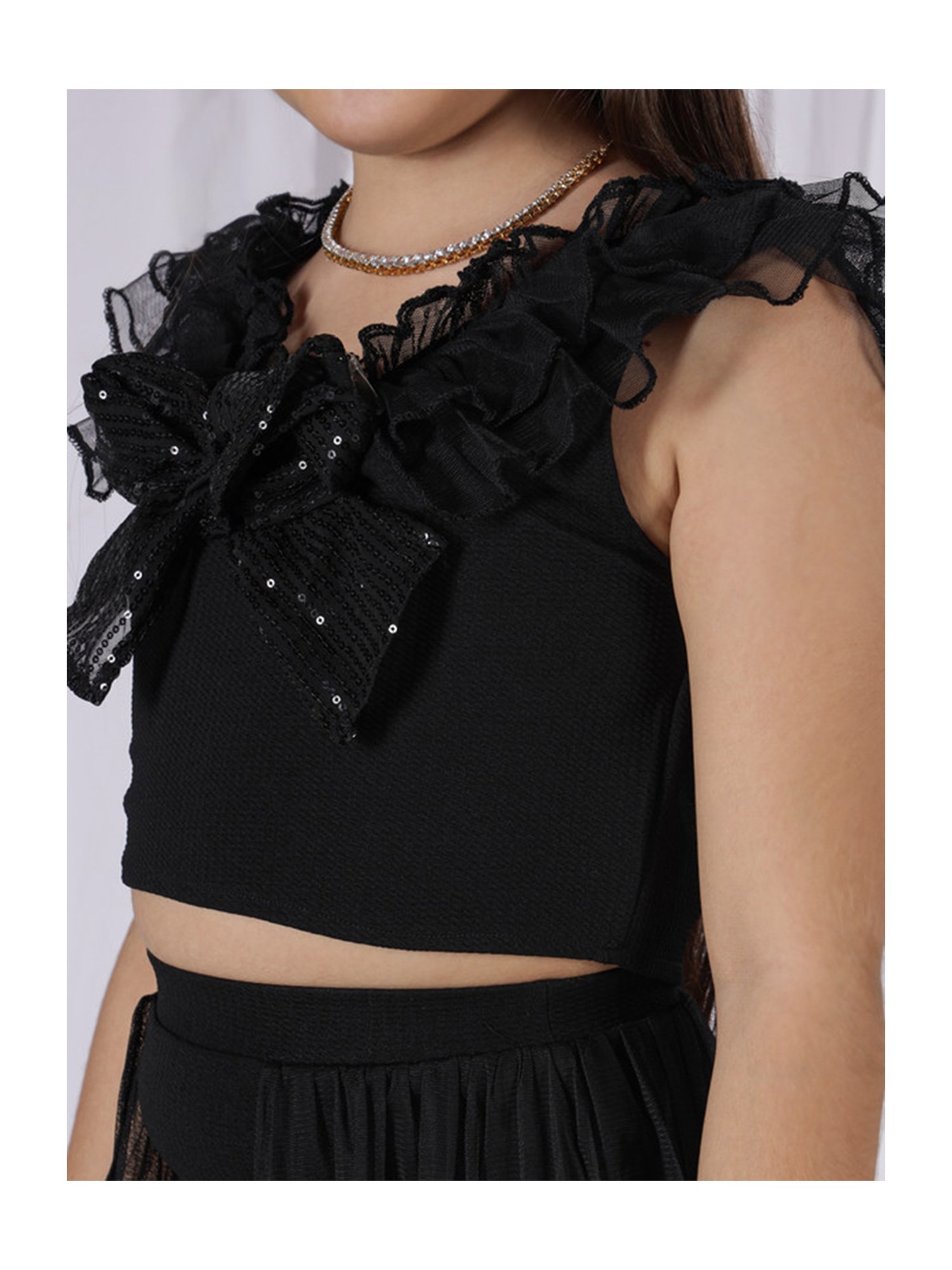 Peppermint Kids Peach Printed Top, Inner with Pants