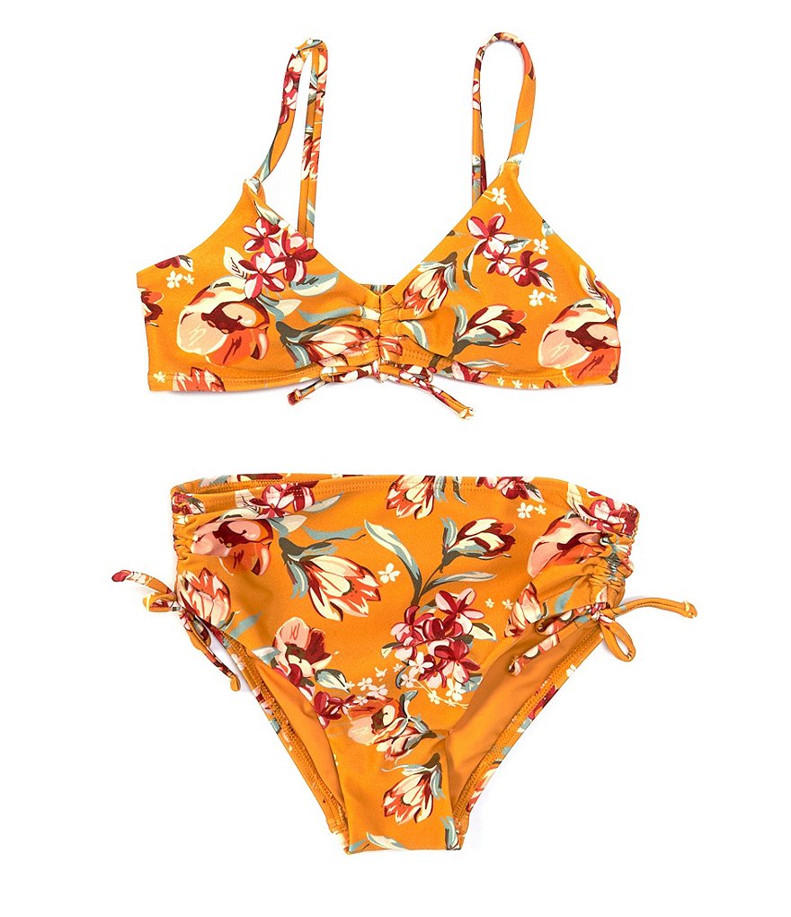 Flapdoodles Big Girls 7-10 Rainbow Tankini & Skirted Two-Piece Swimsuit