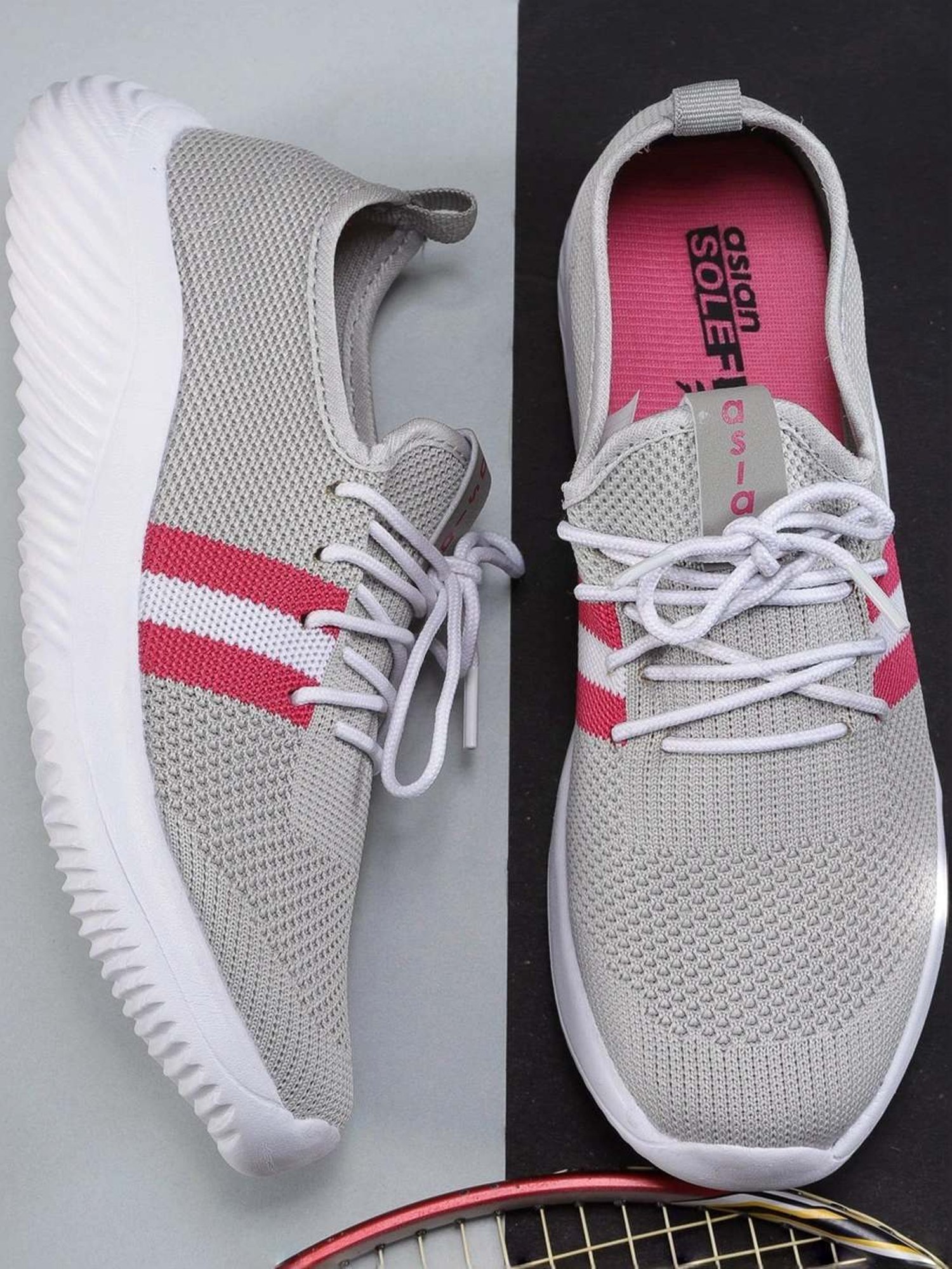 Asian Women's Grey Walking Shoes