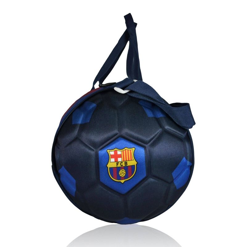 La Liga FC Barcelona Collapsible Soccer Ball Blue Duffel Bag