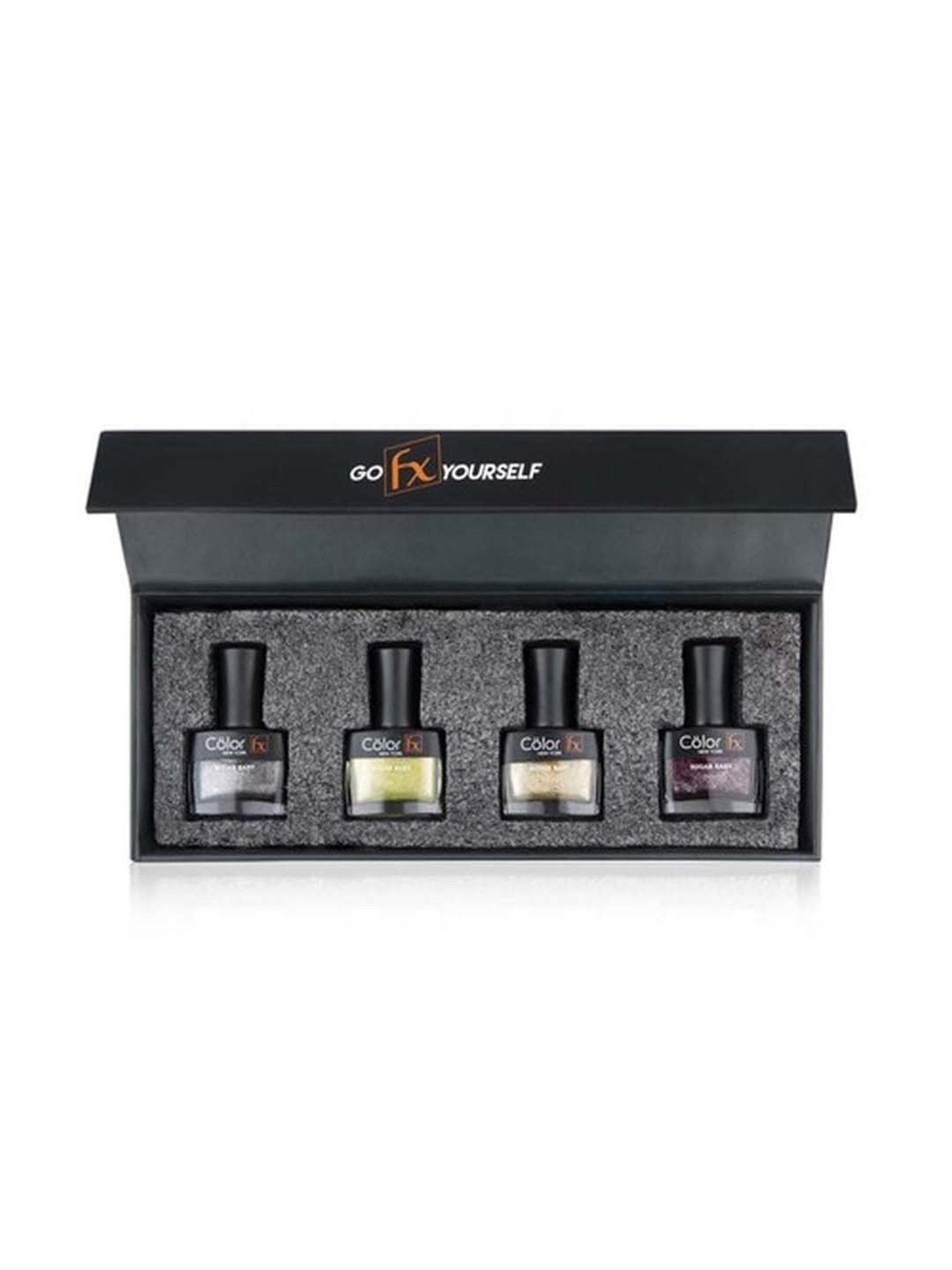 Color Fx Nail Fix Cure-In Mask, Moisturizer, Nail Enamel Remover & Nail Buffer Combo, Pack of 4