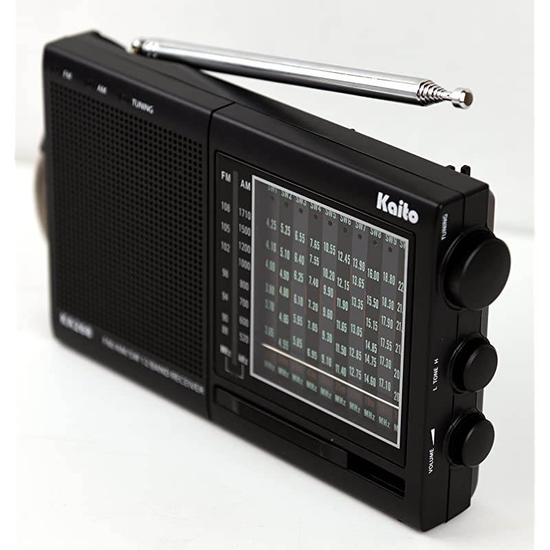 KA268 12 Band World Receiver with AMFM and 10 Shortwave Bands 38 Mhz 22Mhz