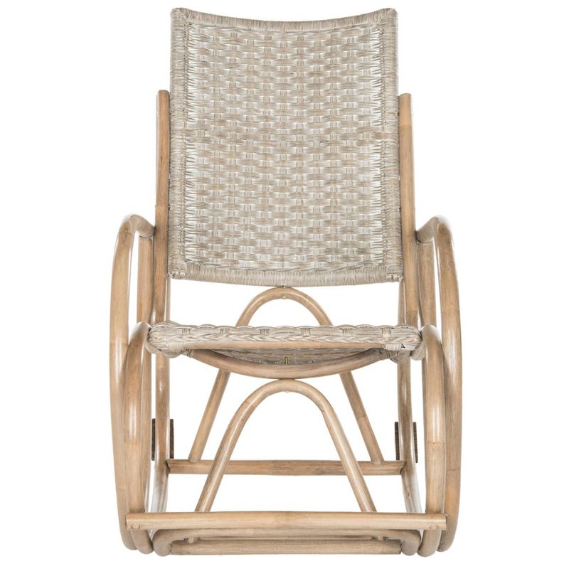 Wooden Rocking Chair Brown - Benzara