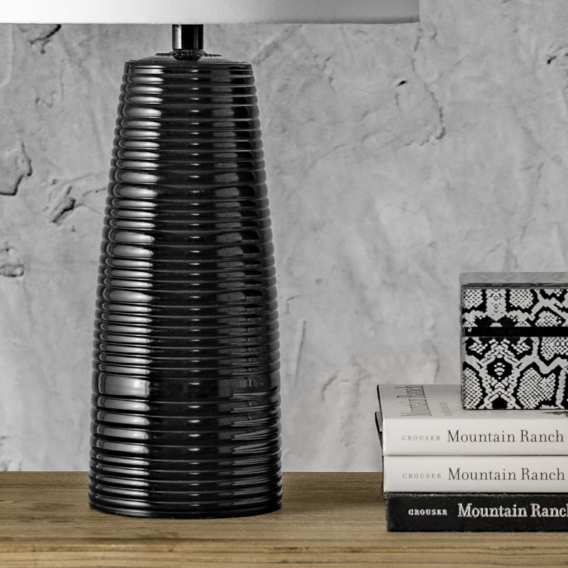 nuLOOM Riverside 23" Alumunim Lamp Lighting - Black 23" H x 13" W x 13" D