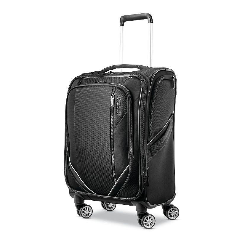 American Tourister 20'' Zoom Turbo Softside Spinner Suitcase - Black