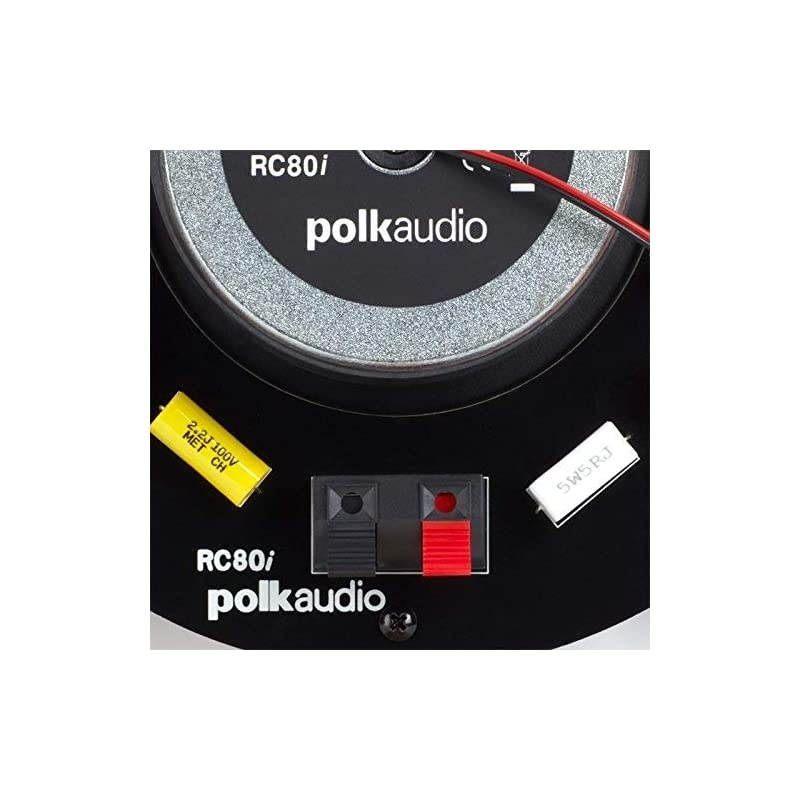 Audio RC80i 2-way Premium In-Ceiling 8" Round Speakers, Set of 2 Perfect for Damp and Humid Indoor/Outdoor Placement - Bath, Kitchen, Covered Porches (White, Paintable Grille) (Renewed)