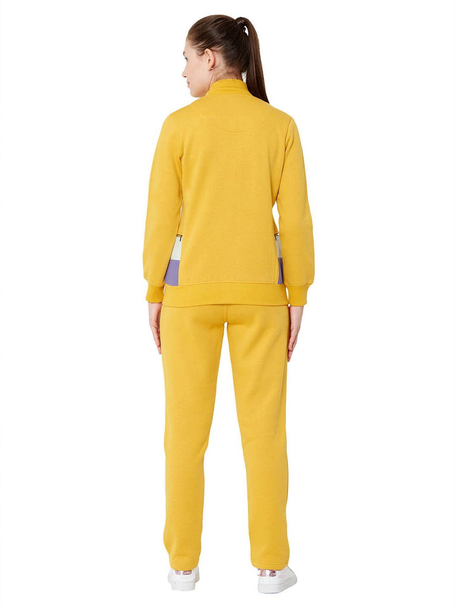 Sweet Dreams Mustard Regular Fit Winterwear Tracksuit