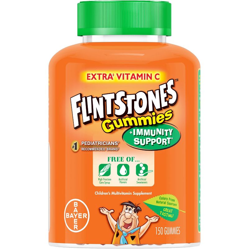 Flintstones Children's Multivitamin Plus Immunity Support Gummies - Cherry, Raspberry & Orange - 150ct