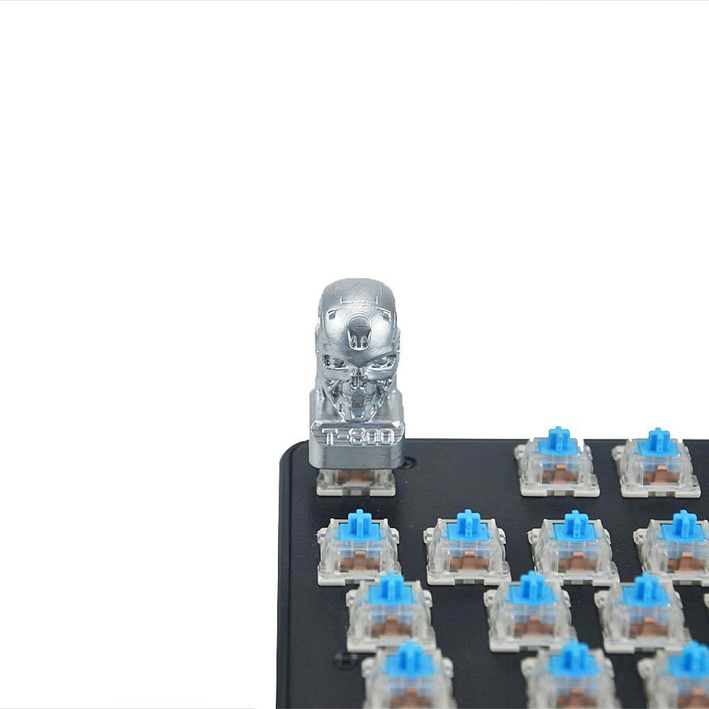 T-800 Robot Terminator Mechanical Keyboard Keycap Personality Keycap DIY Handmade Keycap Artisan keycap (Cherry switches)