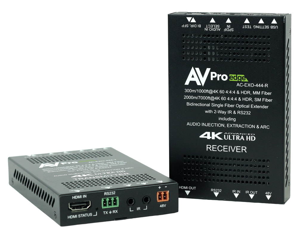 AVPro Edge AC-EXO-444-KIT 4K HDMI Extender via Optical Fiber w/10-Year warranty