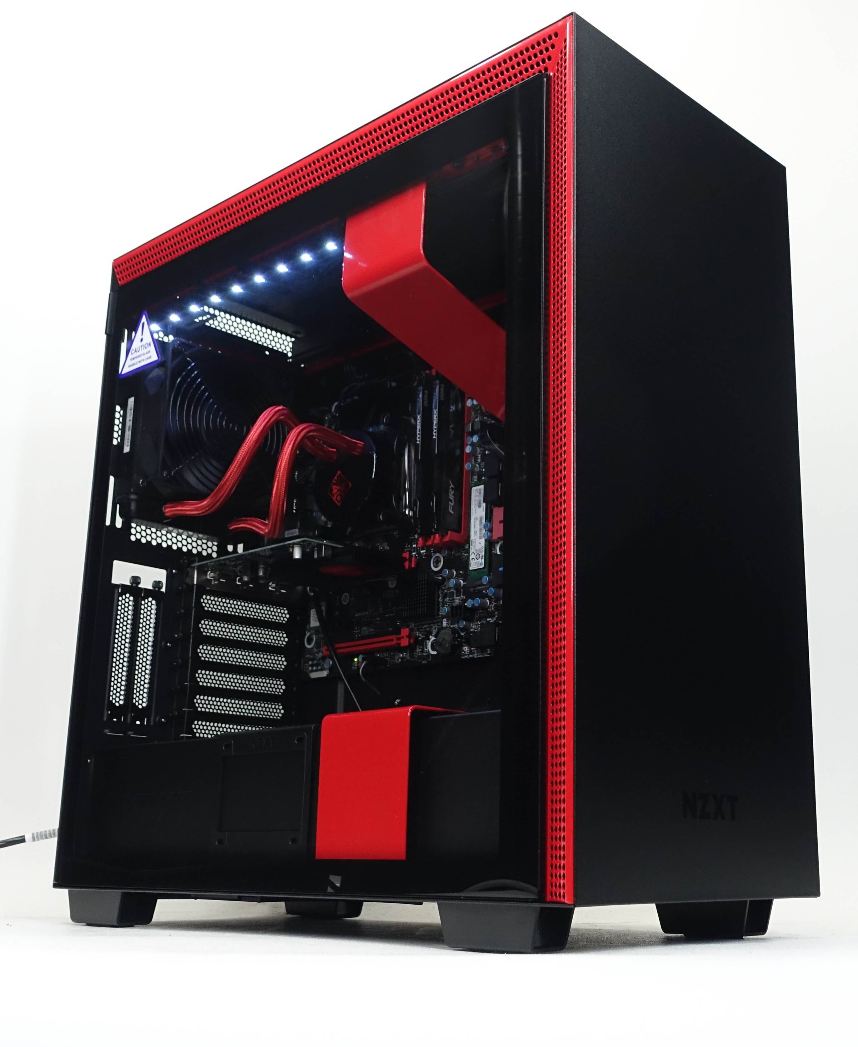 Custom Gaming Desktop PC - Intel i7-7740X 4.3GHz - AMD RX 550 4GB - 32GB DDR4 RAM - 512GB NVME M.2 SSD (Solid State Drive) - 430w 80+ Bronze PSU - Wi-Fi