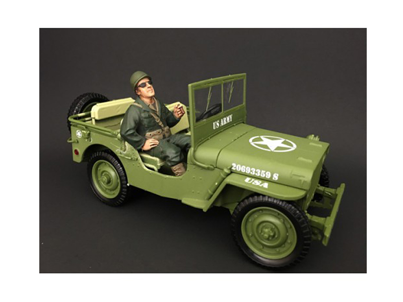 Willys Jeep 1/4-Ton Car Light Blue "United States Navy" 1/43 Diecast Model by Militaria Die Cast