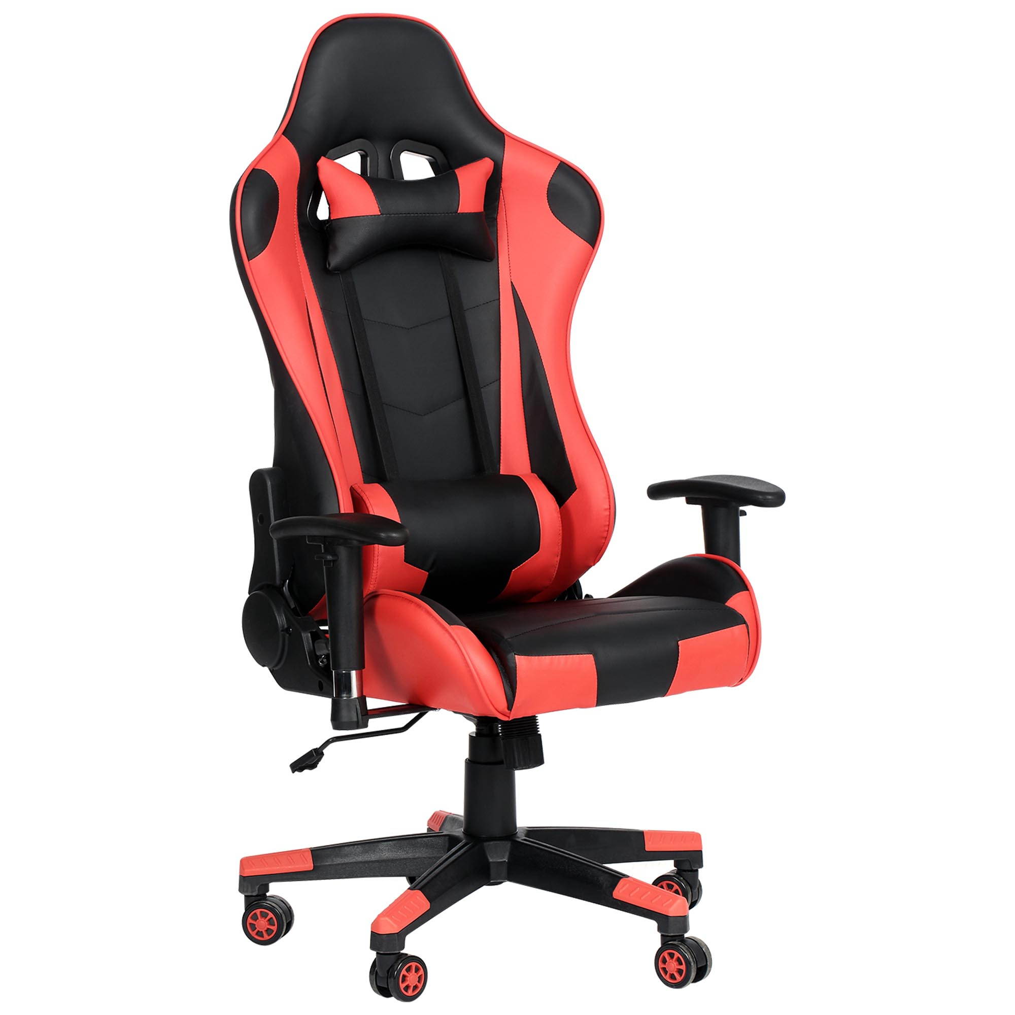 Gaming Chair Racing Office Chair Adjustable High Back Chair with Headrest and Lumbar Cushion