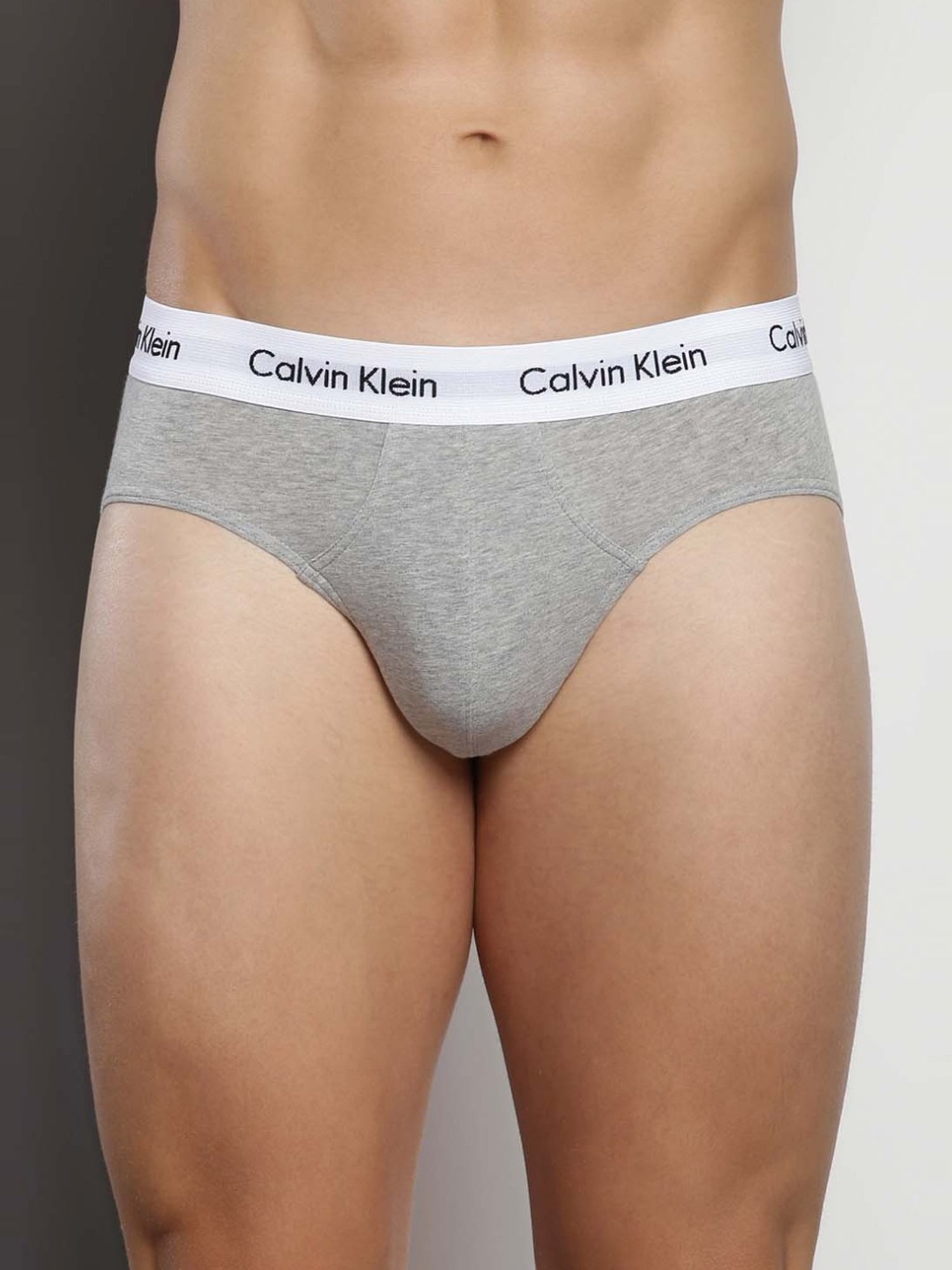 Levi's Grey Cotton Regular Fit Briefs