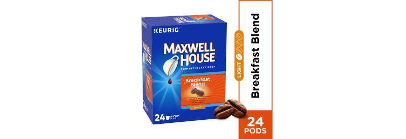 Maxwell House Breakfast Blend Light Roast Coffee Pods - 24ct