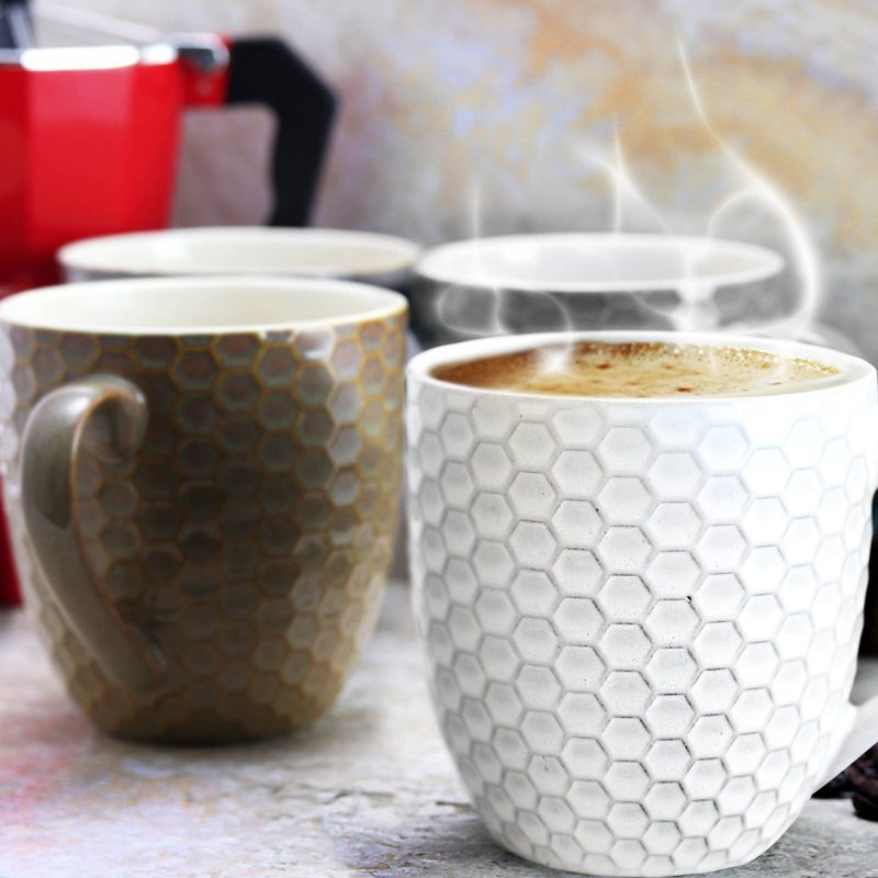 15oz 6pk Hexagon Assorted Mugs - Elama