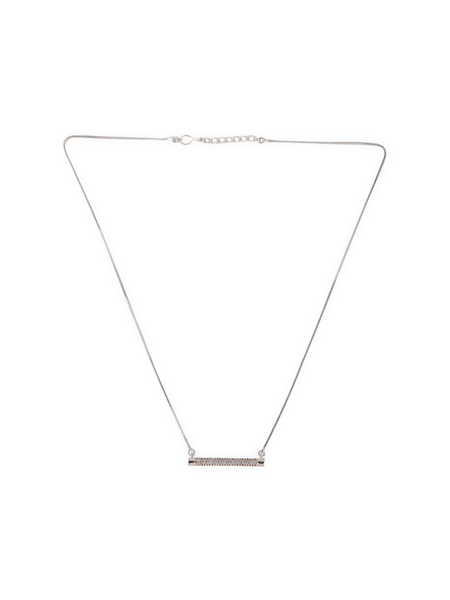 Prita by Priyaasi Sparkling Silver-Plated Necklace