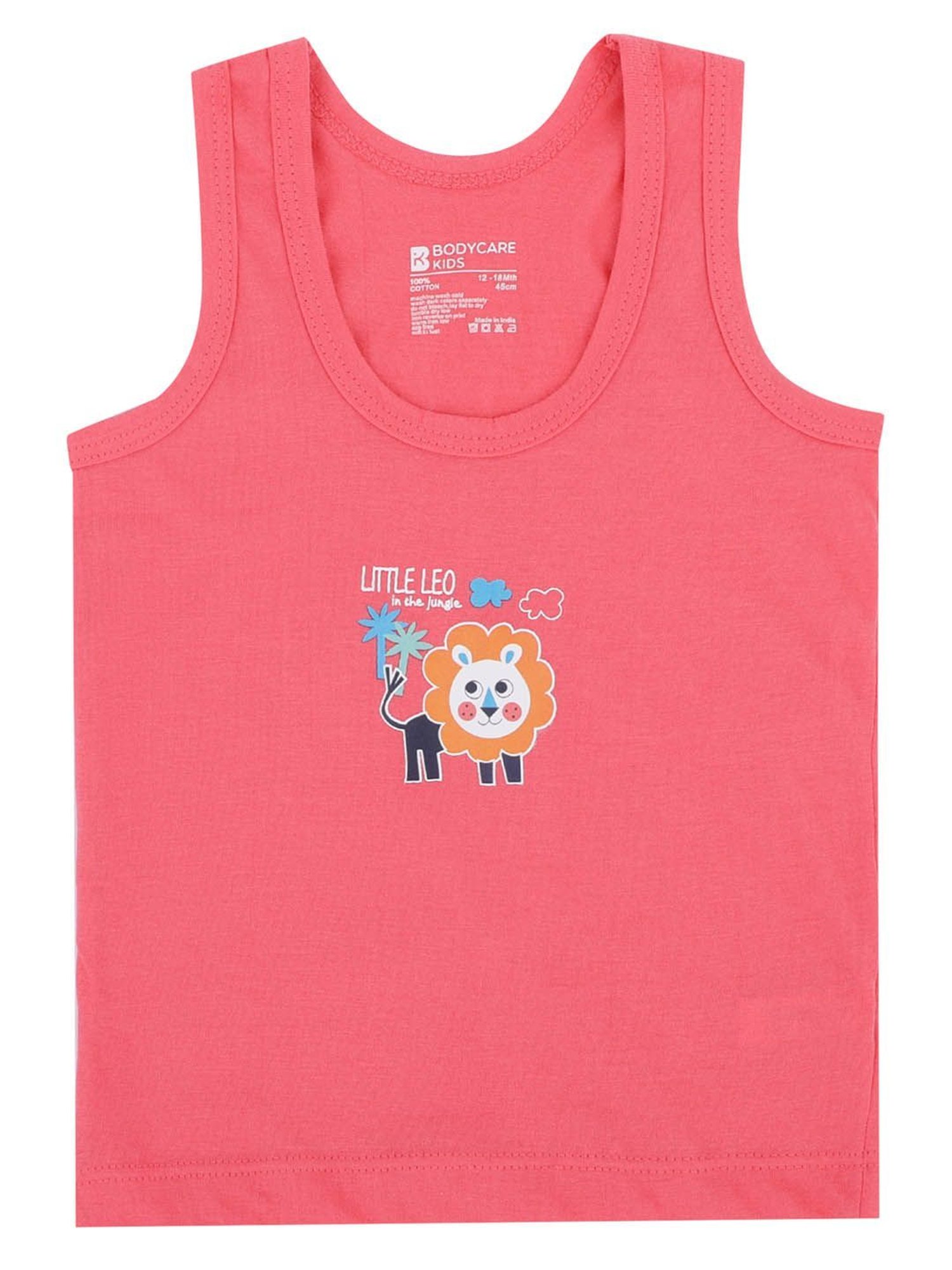 Bodycare Kids Assorted Printed Vest (Pack Of 6)