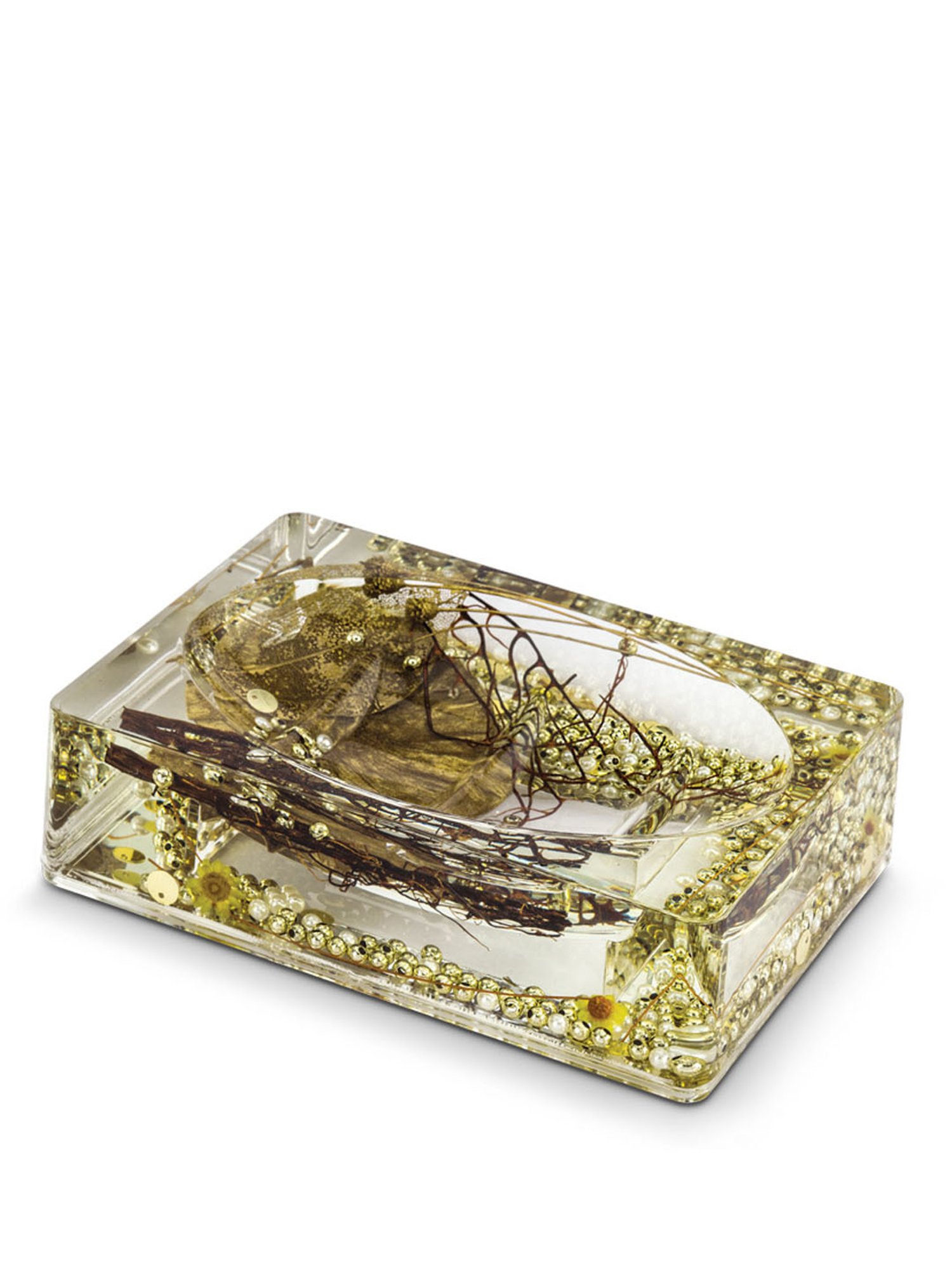 Freelance Gold Acrylic Set of 4 Bathroom Accessories