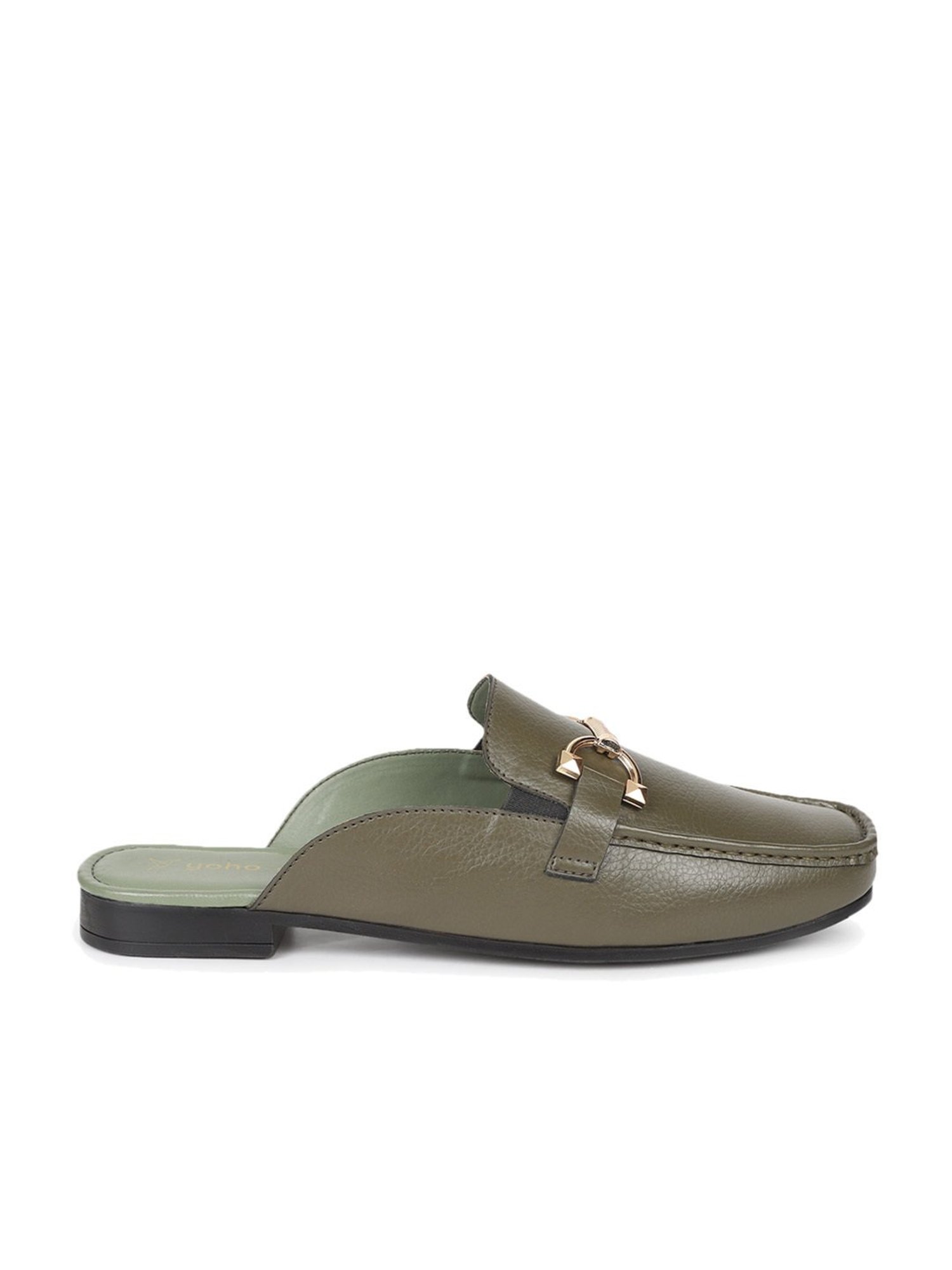 Yoho Women's Olive Mule Shoes