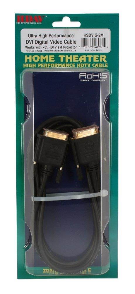 QVS HSDVIG-8MC 8-Meter DVI Male to Male HDTV & Digital Flat Panel Gold Video Cable