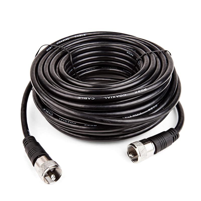 Coax Cable Connector Coaxial Cable Connector Antenna Cable RG8X Coax Connector Coaxial Cable 50 Ft RG8X Coaxial Cable UHF Antenna Cable Male To Male Cable 152 M  205750