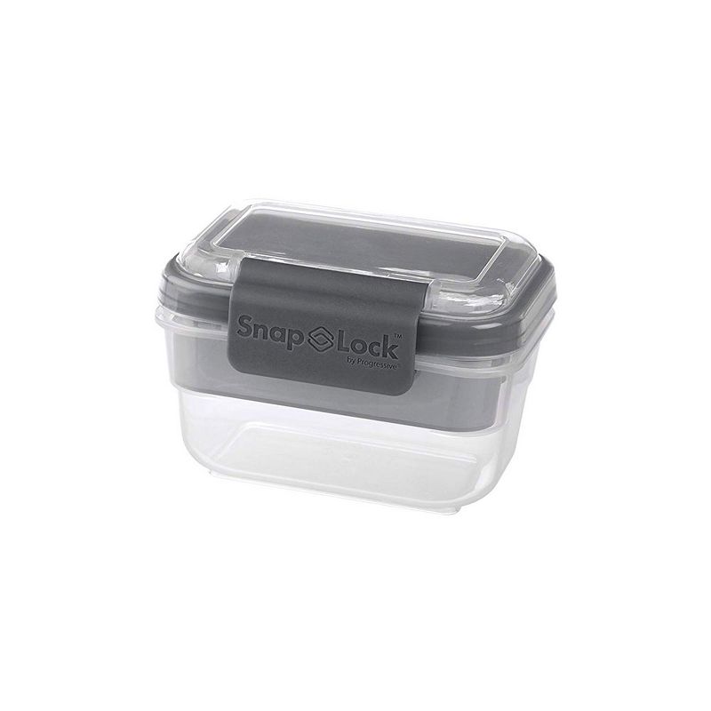 Progressive International SNL-1000GY Snaplock Snack To Go Plastic Container