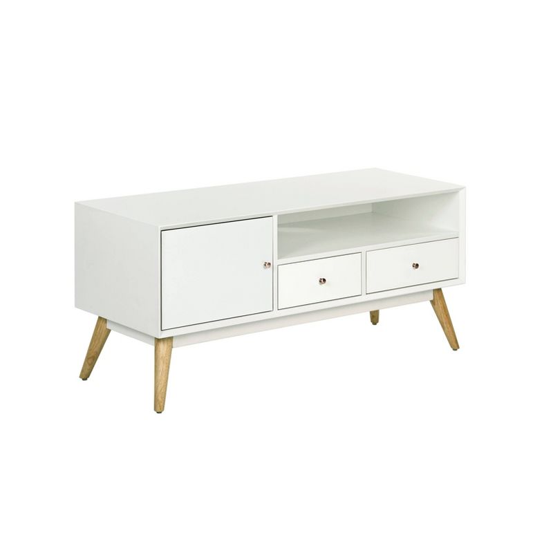 Lilou Media Console French White - Adore Decor