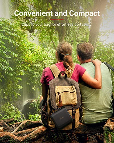 Nebula Capsule II Official Travel Case, by Anker, Polyurethane Leather, Soft Ethylene-Vinyl Acetate Material, Splash-Resistance, Premium Protection Projector Travel Case