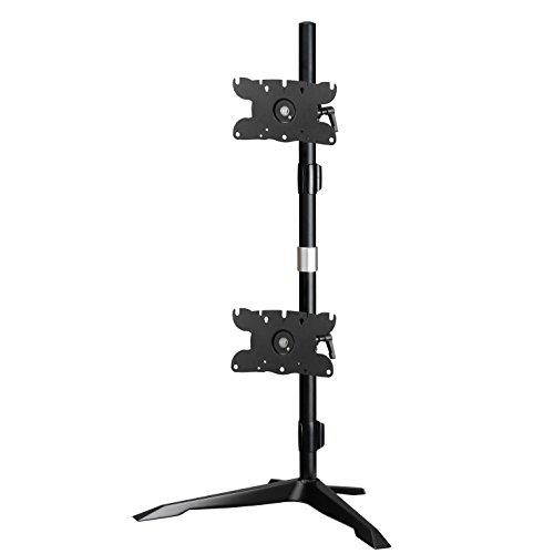 Dual Monitor Stand Vertical Mount Max 32" Monitors